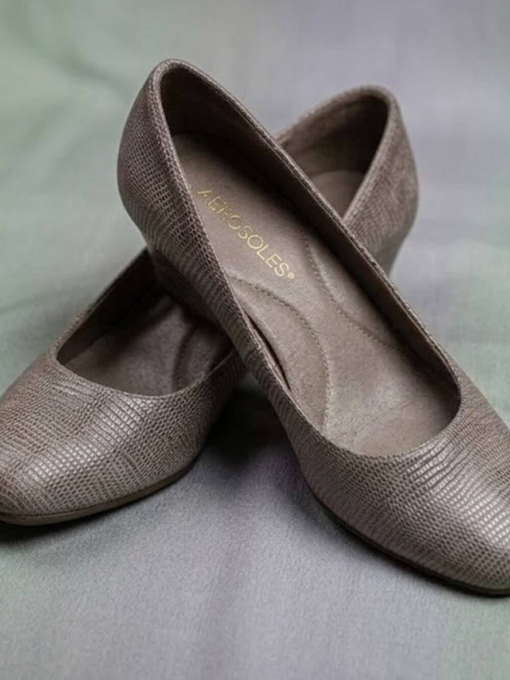 Aerosoles Snake-Embossed Wedge Pumps
